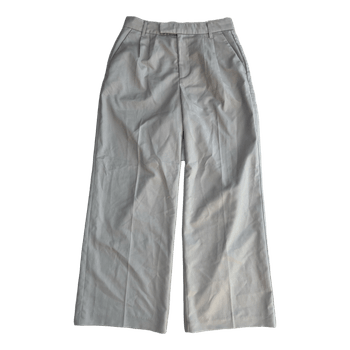 Beige wide leg trousers