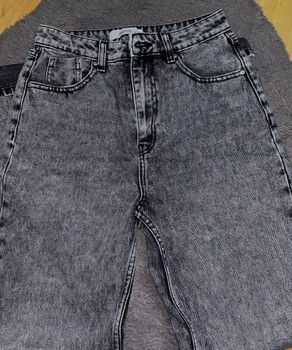 Reserved grey acid wash jeans