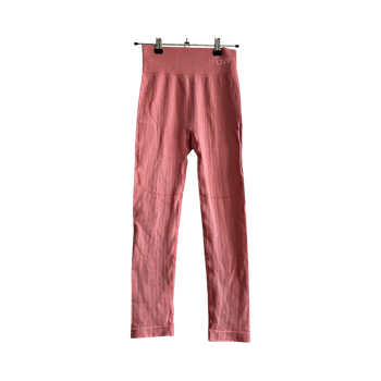 ICANIWILL High-Waist Ribbed Leggings – Pink, XS