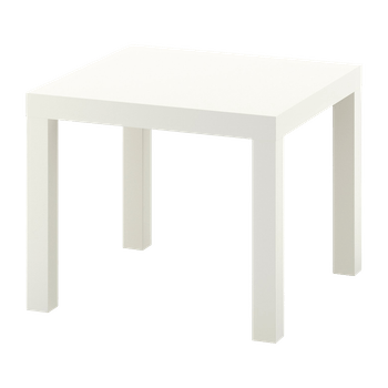 White LACK side table