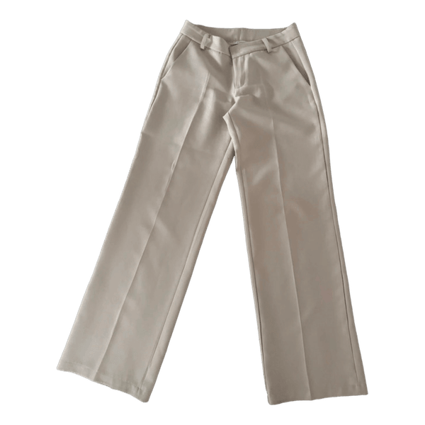 Beige suit pants