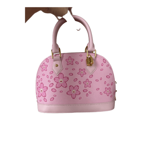 Pink cherry blossom handbag