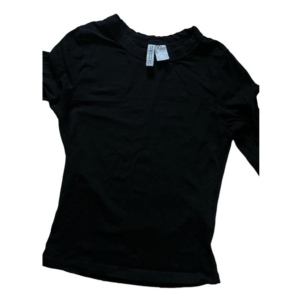 Black long-sleeved top