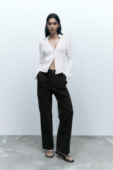 Textured Satin Shirt