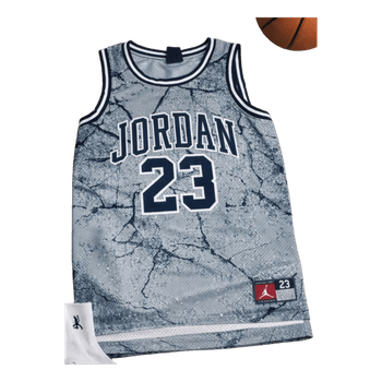 Grey Jordan 23 jersey. Size kids M