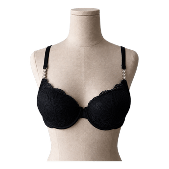 Black lace bra
