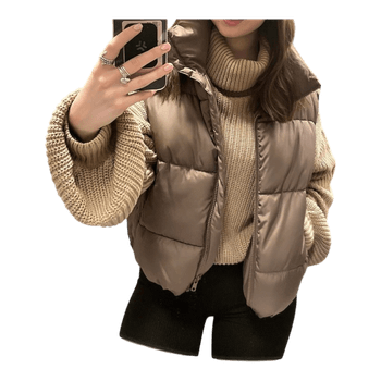 Beige neule