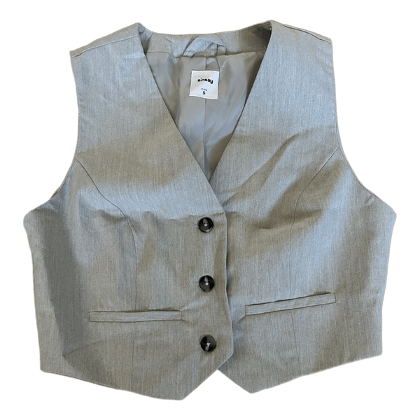 Grey tailored waistcoat vest