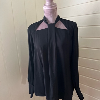 Black long sleeve blouse