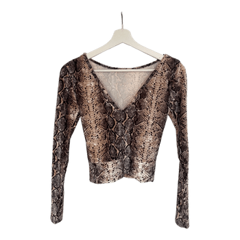 Gina Tricot snakeskin top