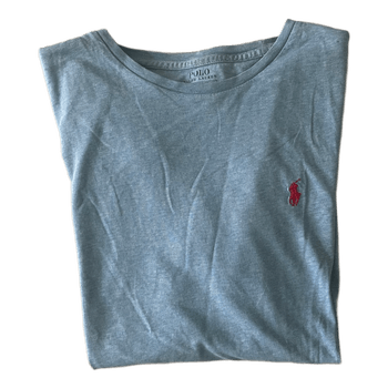 Blue cotton t-shirt-polo