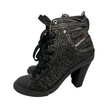 Diesel Denim Lace Up Sneakers