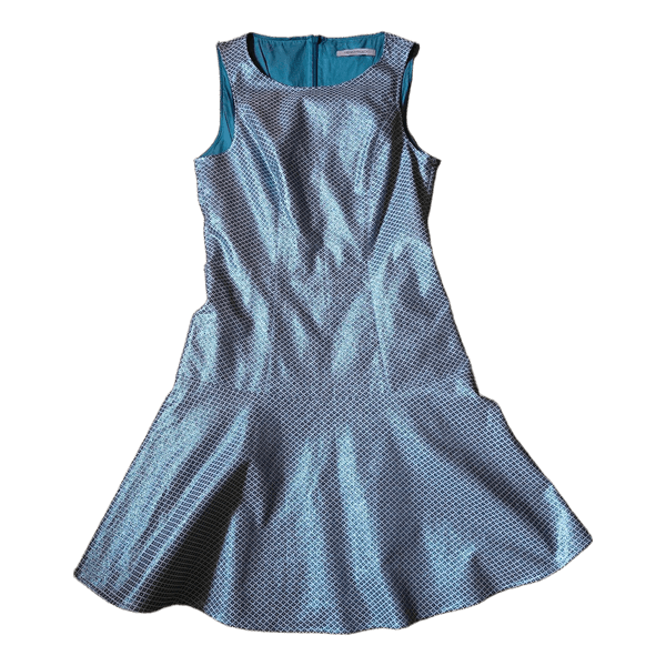 Pennyplack silver patterned sleeveless dress