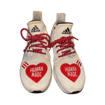 Adidas x Human Made Solar Hu – White/Red Heart – Size US 11 / EU 45 1/3