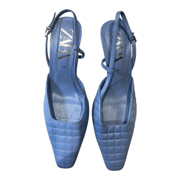 Zara light blue heels