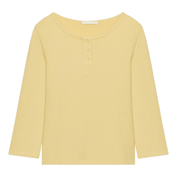 Yellow long-sleeved top