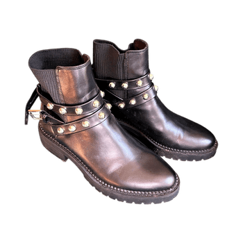 Black ankle boots