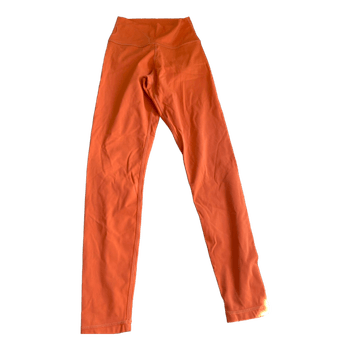Orange high waisted leggings