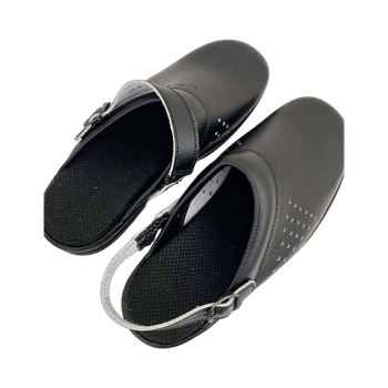 Black slip-on shoes