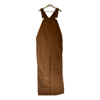 Brown cotton overalls