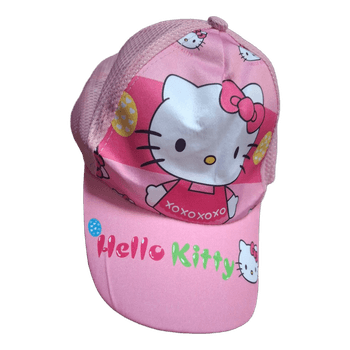 Vaaleanpunainen Hello Kitty lippalakki