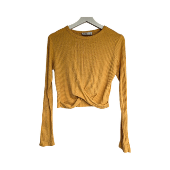 Yellow Hollister longarm shirt