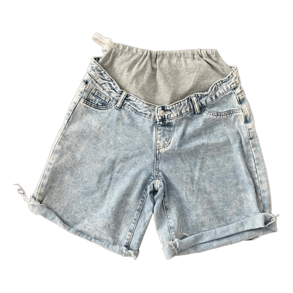 Maternity denim shorts