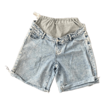 Maternity denim shorts
