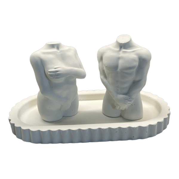 White body torso decor set