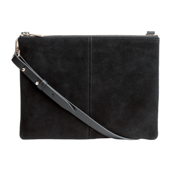 Suede shoulder bag