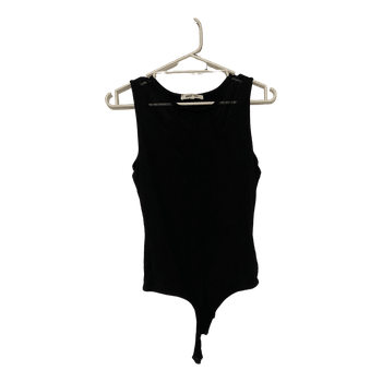 Black sleeveless bodysuit about you