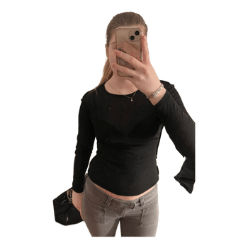 Black long-sleeved top