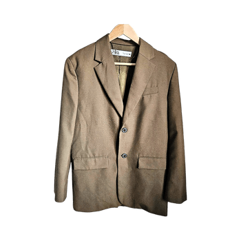 Zara Brown Blazer Jacket – Size M