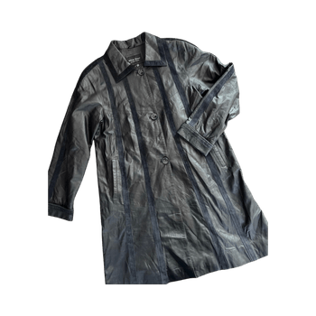 Nahkainen trenssitakki 40