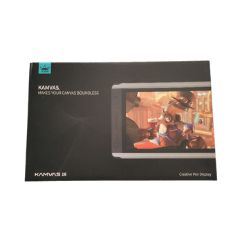 Huion Kamvas 16 (2019) piirtonäyttö, teline ja reppu