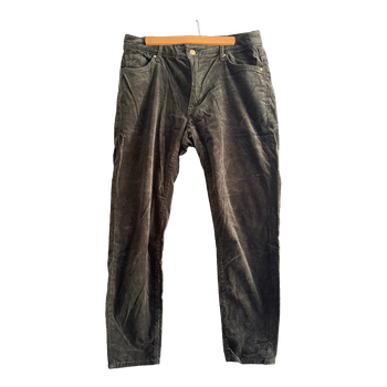 Dark green corduroy trousers
