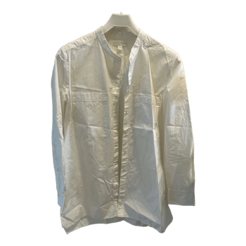 White cotton button shirt