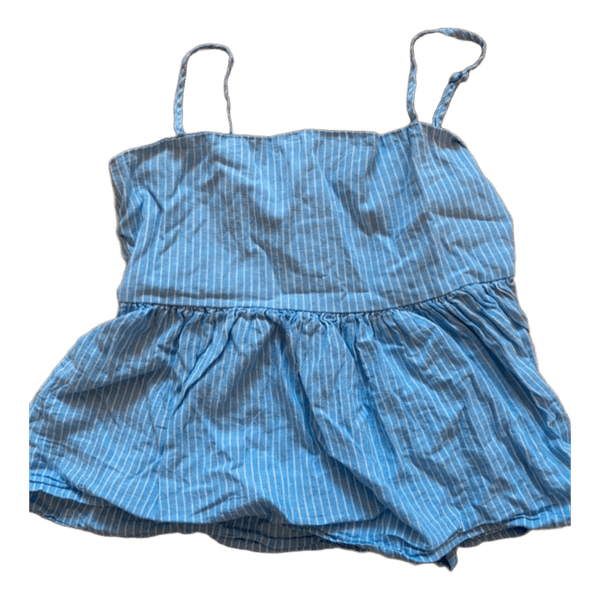 Blue striped tank top