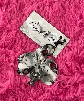 Homemade orchid keychain