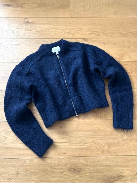 H&M Premium cropped mohair and wool blend cardigan