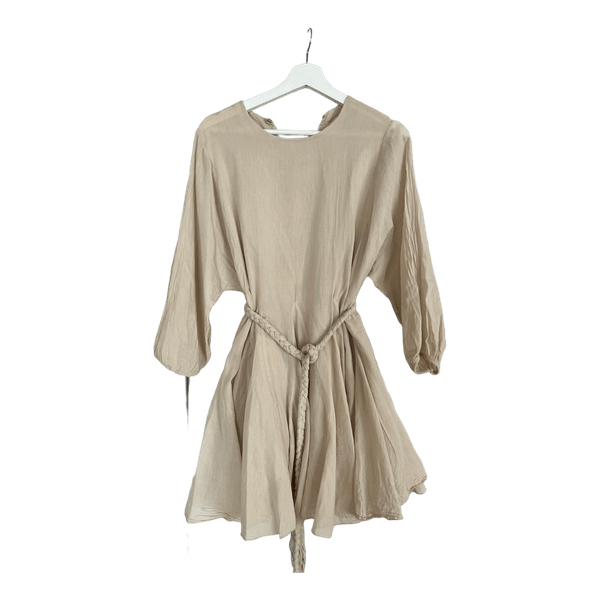 Beige puuvillamekko