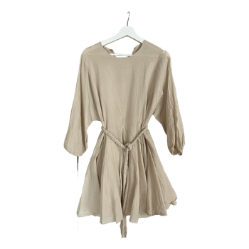 Beige puuvillamekko