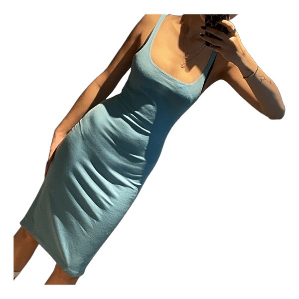 Light blue midi dress