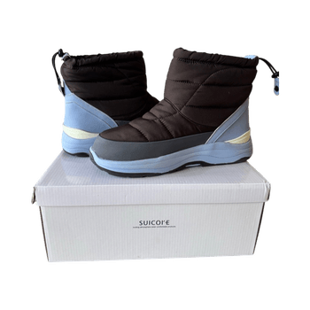 Suicoke Bauer EWAB Waterproof Quilted Boots (Brown/Blue) – Deadstock