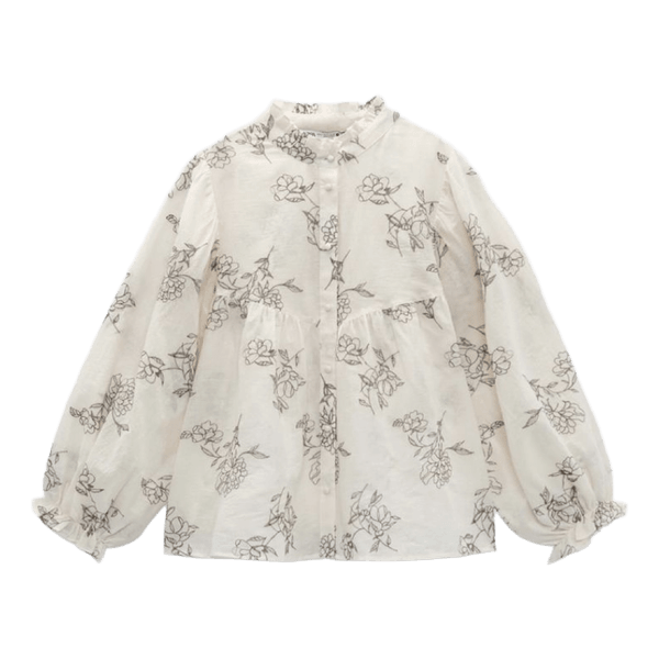 Zara blomstret bluse