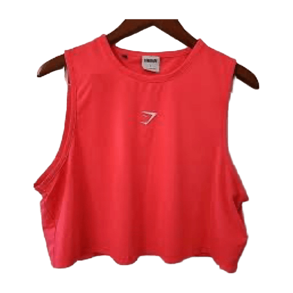  Gymshark pink cropped workout top