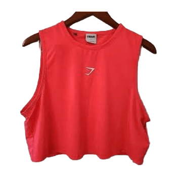  Gymshark pink cropped workout top