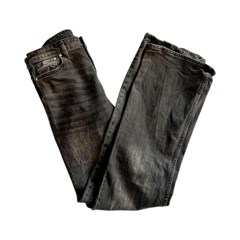 High waisted black flarejeans