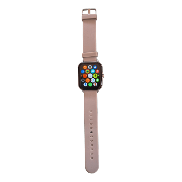 Pink smart watch