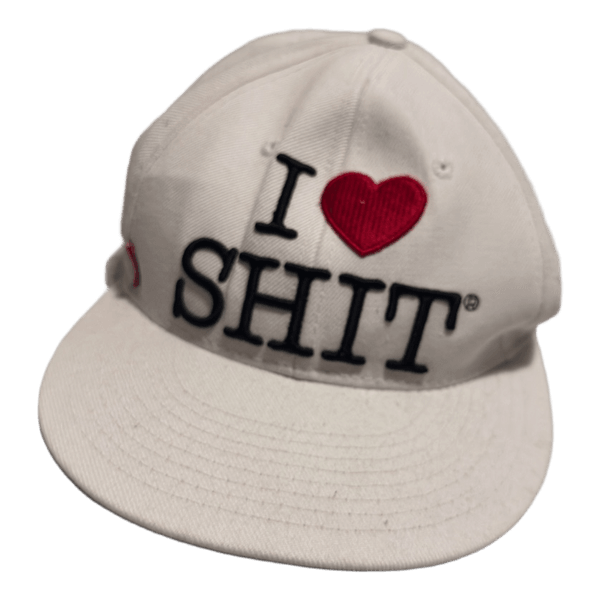 White graphic baseball cap